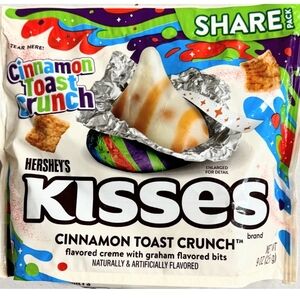 Hershey's Kisses Cinnamon Toast Crunch Flavored Candy 9 Oz Share Size Bag